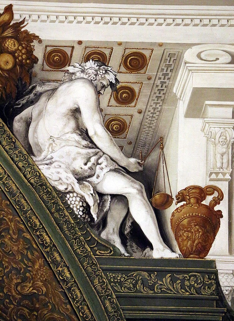 Giovanni Mannozzi - affreschi dell'anticamera della sala dell'udienza degli app. estivi di Palazzo Pitti, Firenze 2